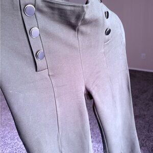 Ann taylor petite 
Stylish Gray High-Waisted Pants